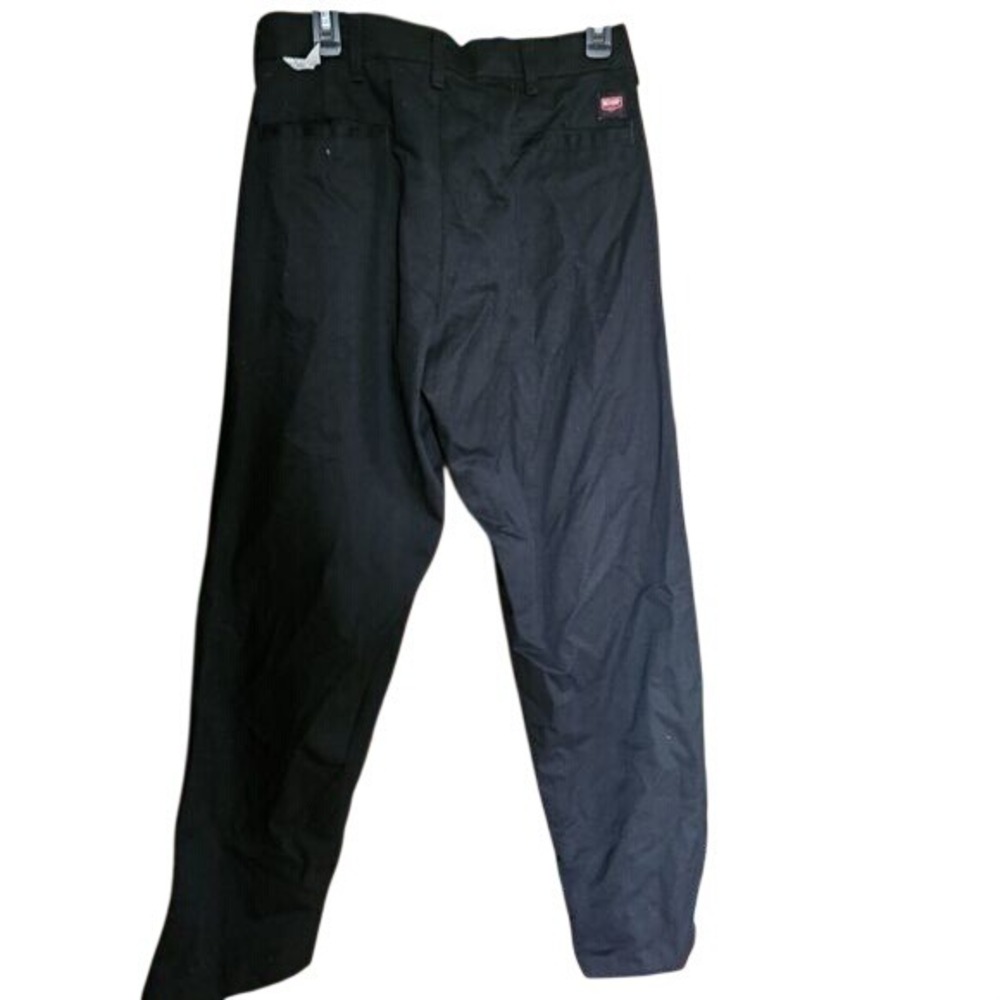 Red Kap Mens Black Industrial Work Pants PT20BK0 Straight Leg‎ Trousers 32x32
